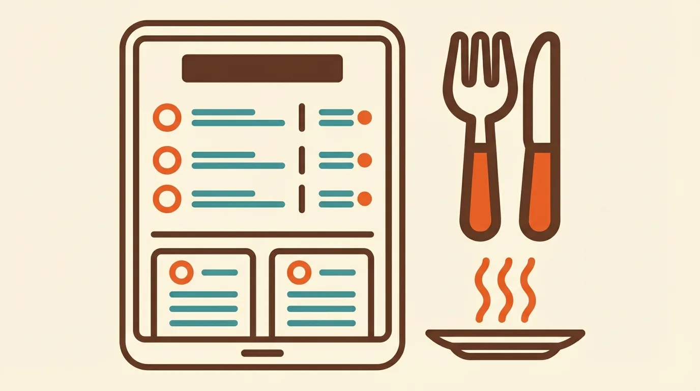 Beautiful restaurant website on phone and tablet