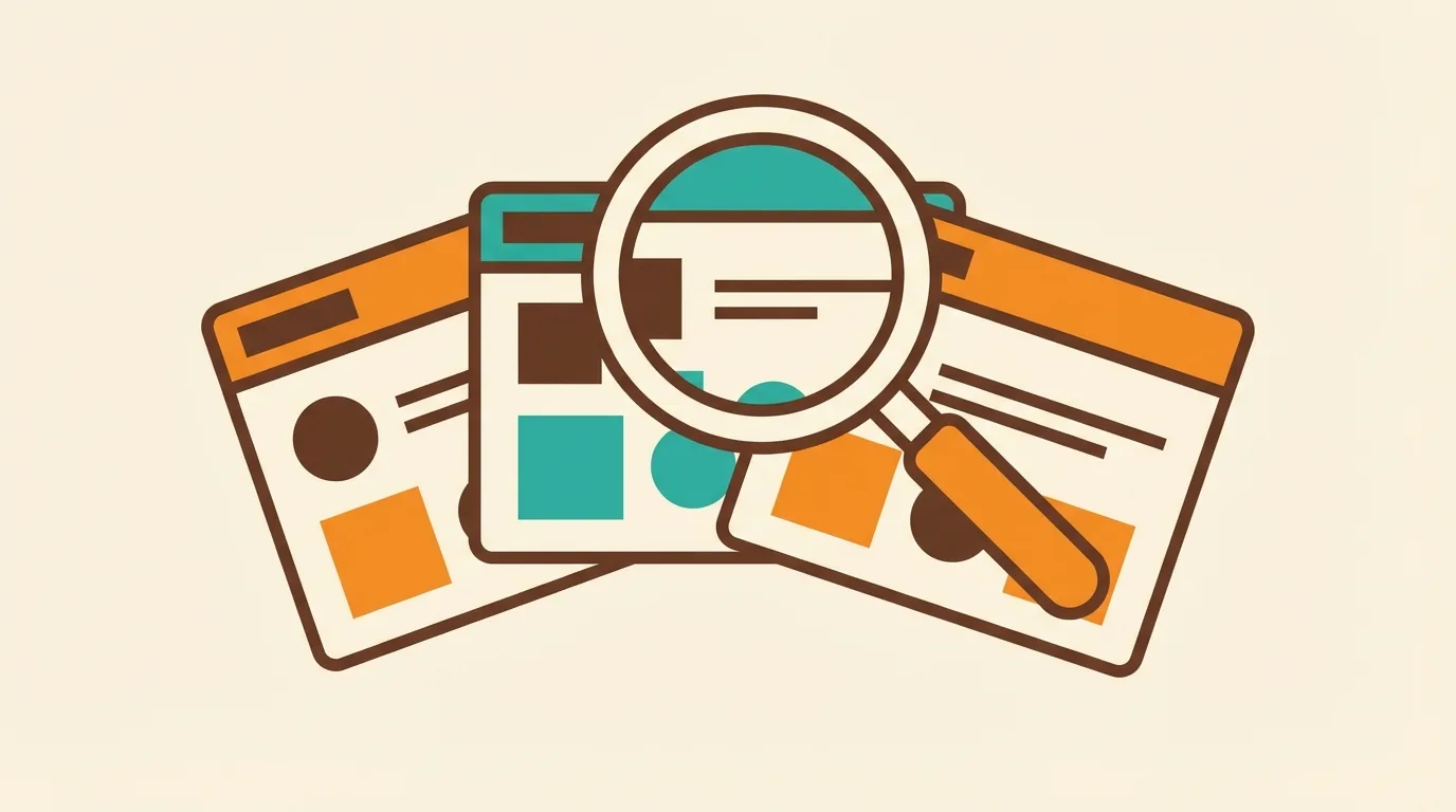 Business owner reviewing web design portfolios