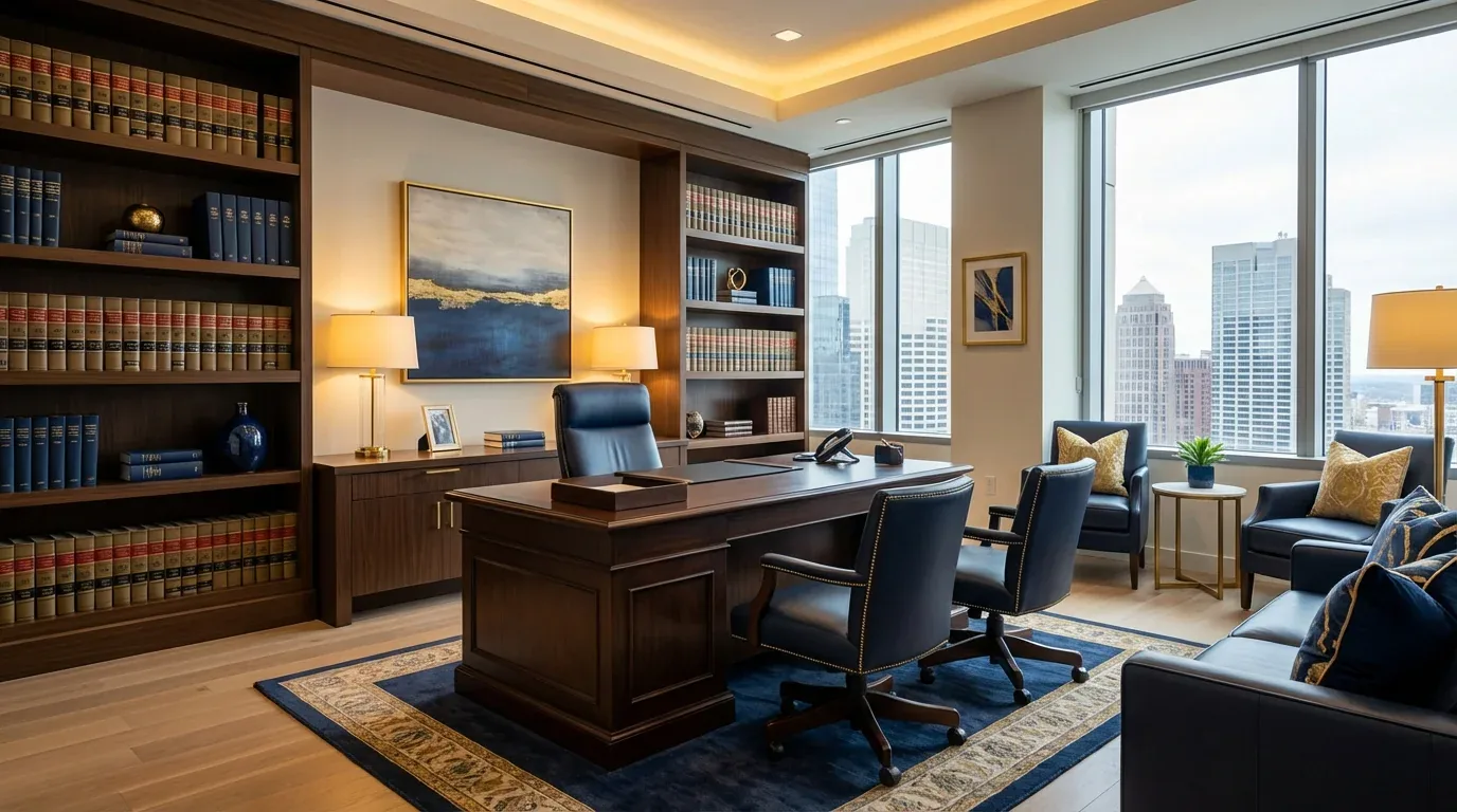Concept image of a professional office, not an actual law firm