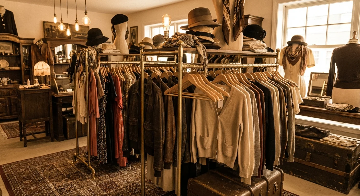 Vintage clothing rack