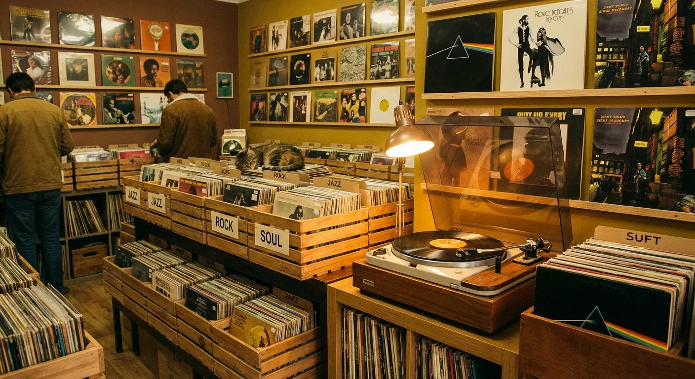 Vinyl records collection