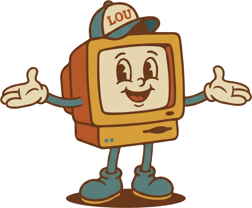 Lou mascot for church websites