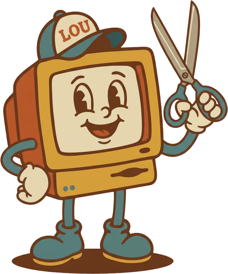 Lou mascot for salon and spa websites